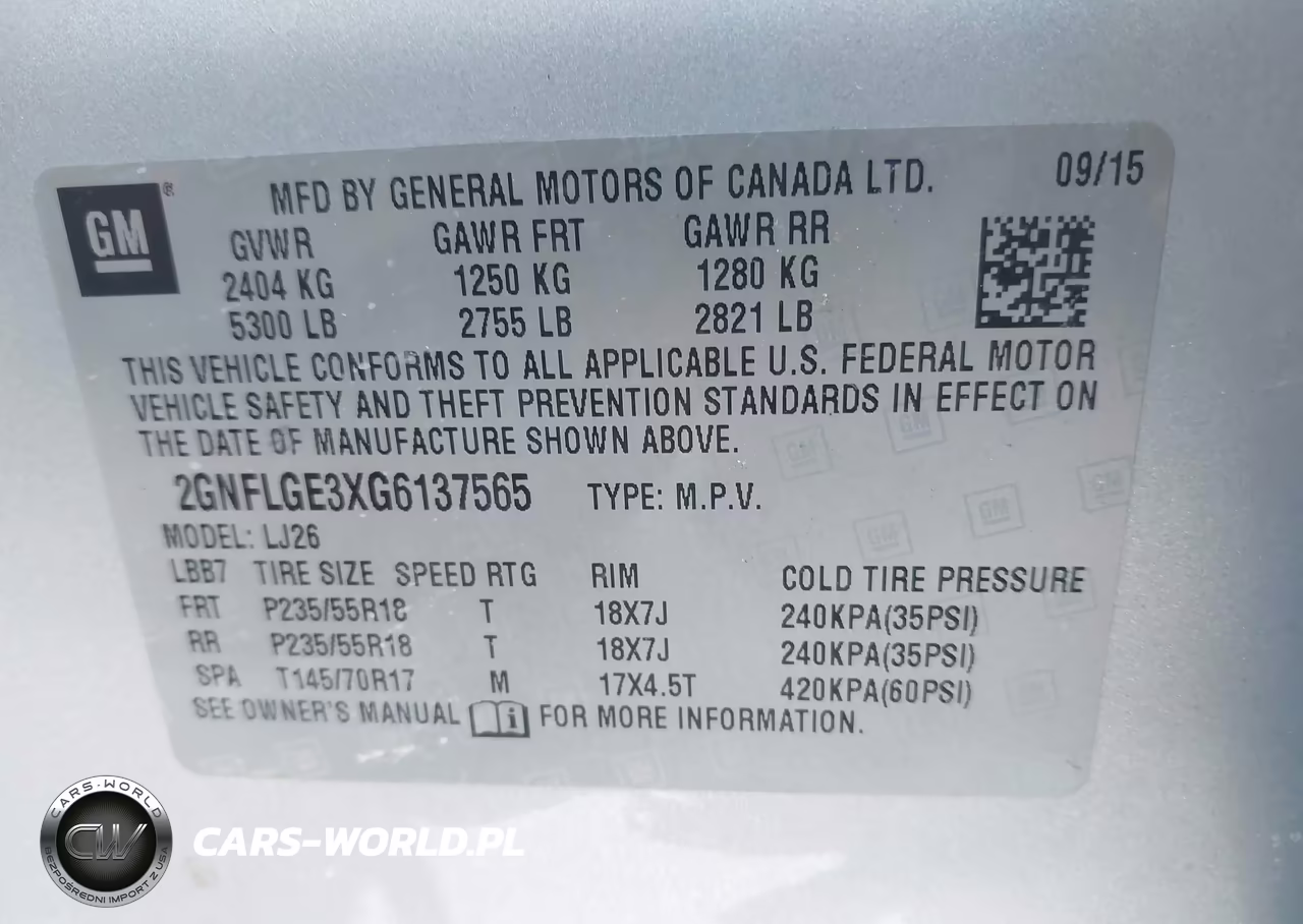2016 Chevrolet Equinox Ltz VIN:2GNFLGE3XG6137565 - 9