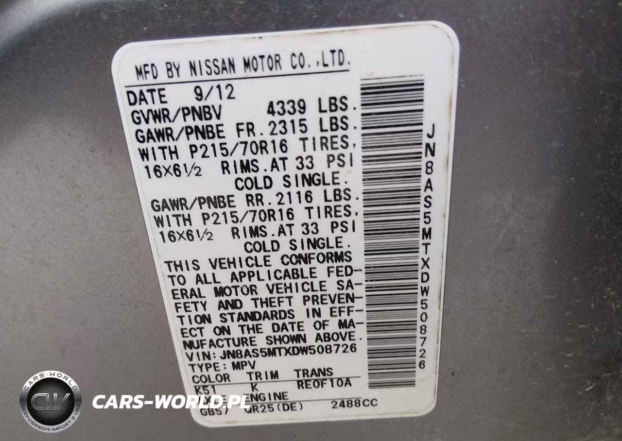 2013 Nissan Rogue S VIN:JN8AS5MTXDW508726 - 9