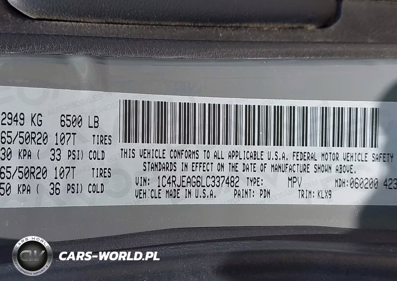 2020 Jeep Grand Cherokee Altitude 4X2 VIN:1C4RJEAG6LC337482 - 9