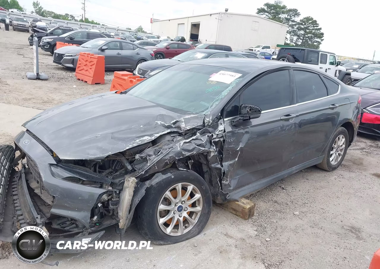 2016 Ford Fusion S VIN:1FA6P0G77G5100852 - 2