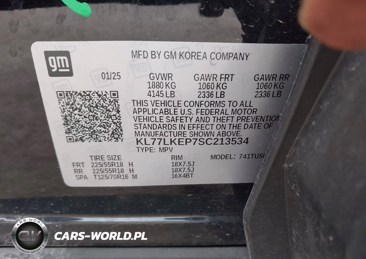 2025 Chevrolet Trax Fwd Activ VIN:KL77LKEP7SC213534 - 9