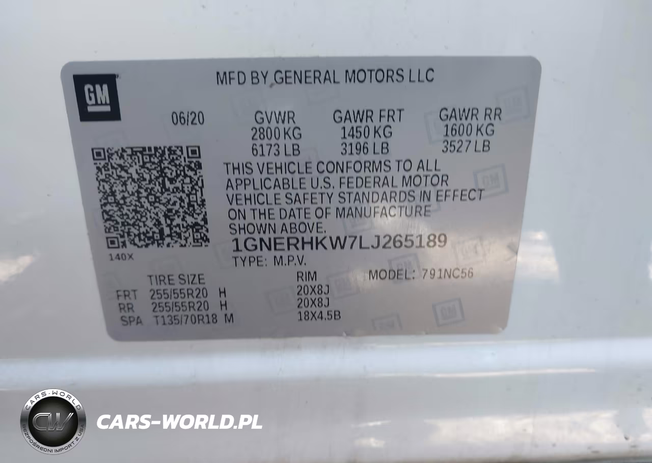 2020 Chevrolet Traverse Fwd Lt Leather VIN:1GNERHKW7LJ265189 - 9
