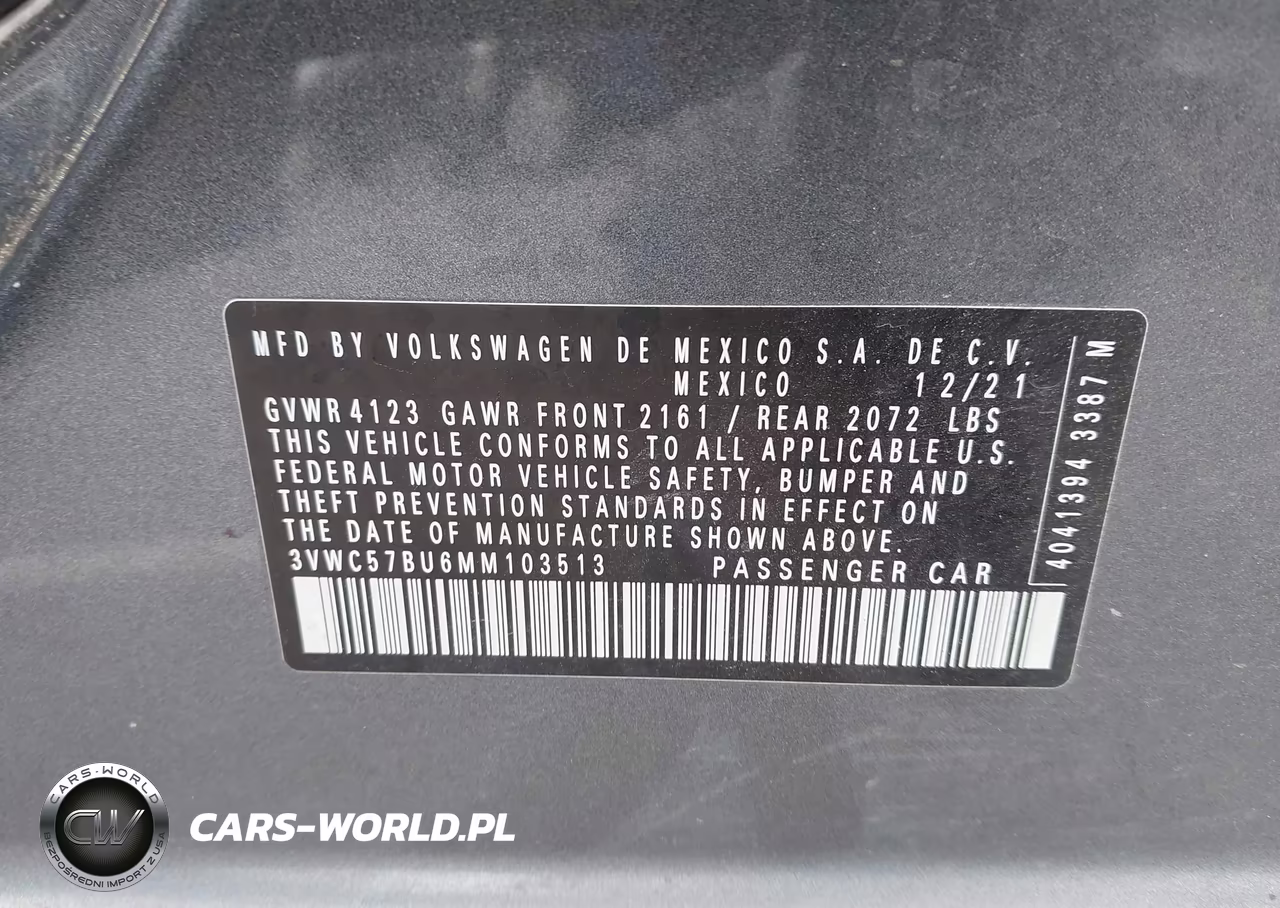 2021 Volkswagen Jetta 1.4T R-Line-1.4T S-1.4T Se VIN:3VWC57BU6MM103513 - 9