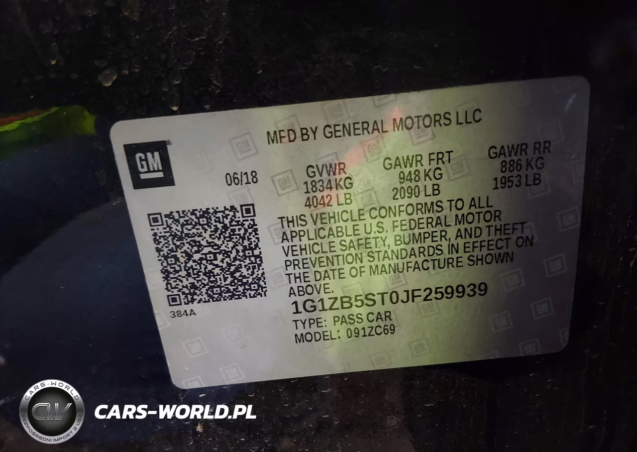 2018 Chevrolet Malibu 1Ls VIN:1G1ZB5ST0JF259939 - 9