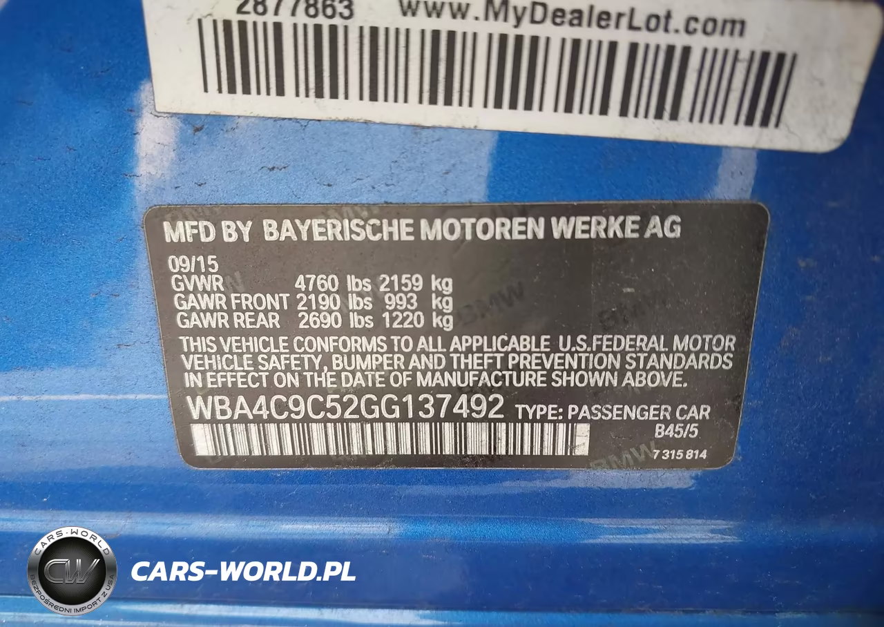 2016 BMW 428I Gran Coupe xDrive VIN:WBA4C9C52GG137492 - 9