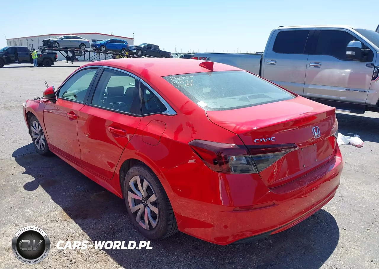 2026 Honda Civic Lx VIN:2HGFE2F29TH511014 - 3
