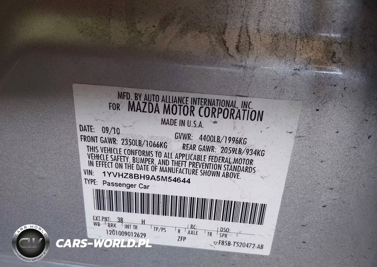 2010 Mazda Mazda6 VIN:1YVHZ8BH9A5M54644 - 9
