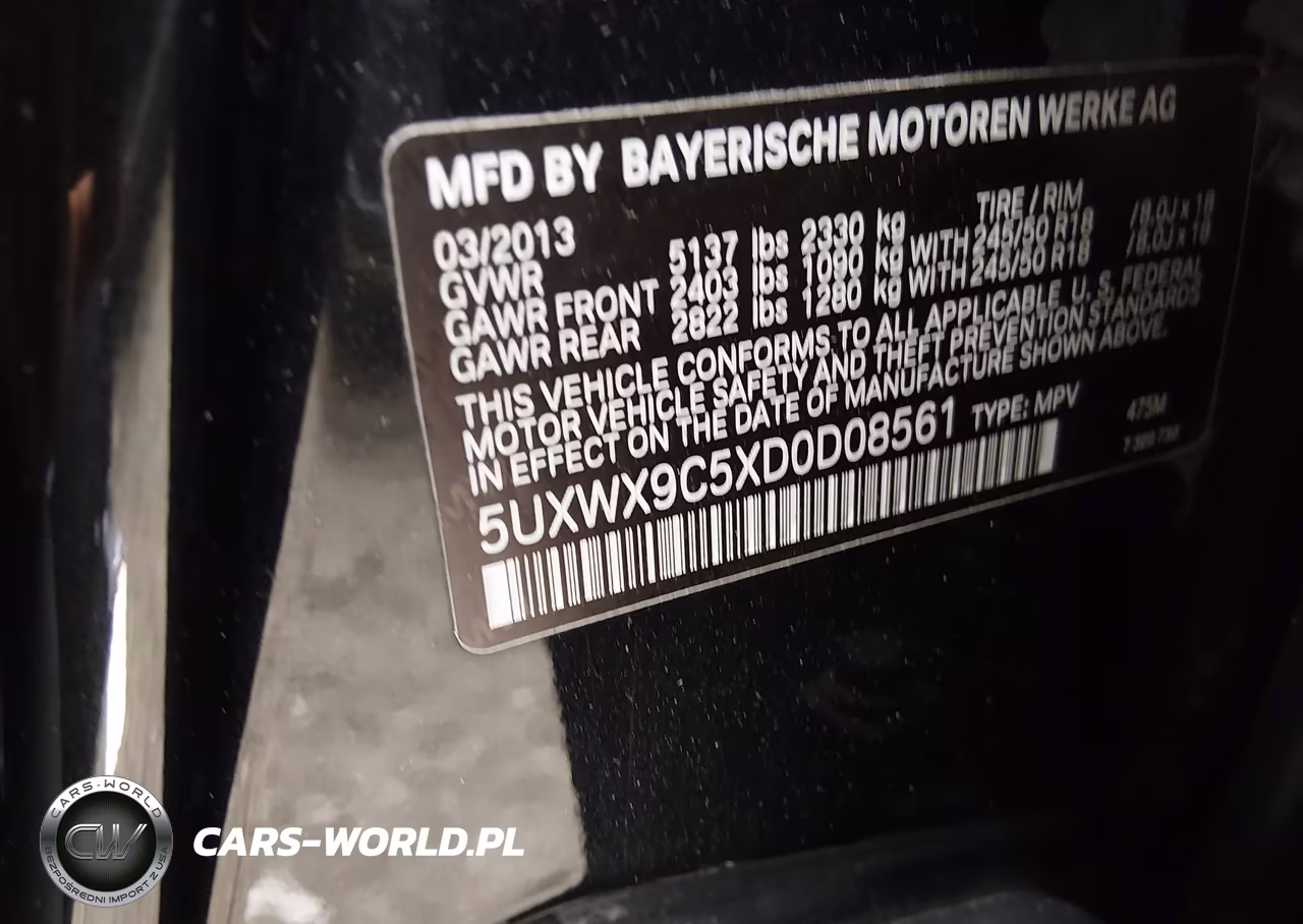 2013 BMW X3 xDrive28I VIN:5UXWX9C5XD0D08561 - 9