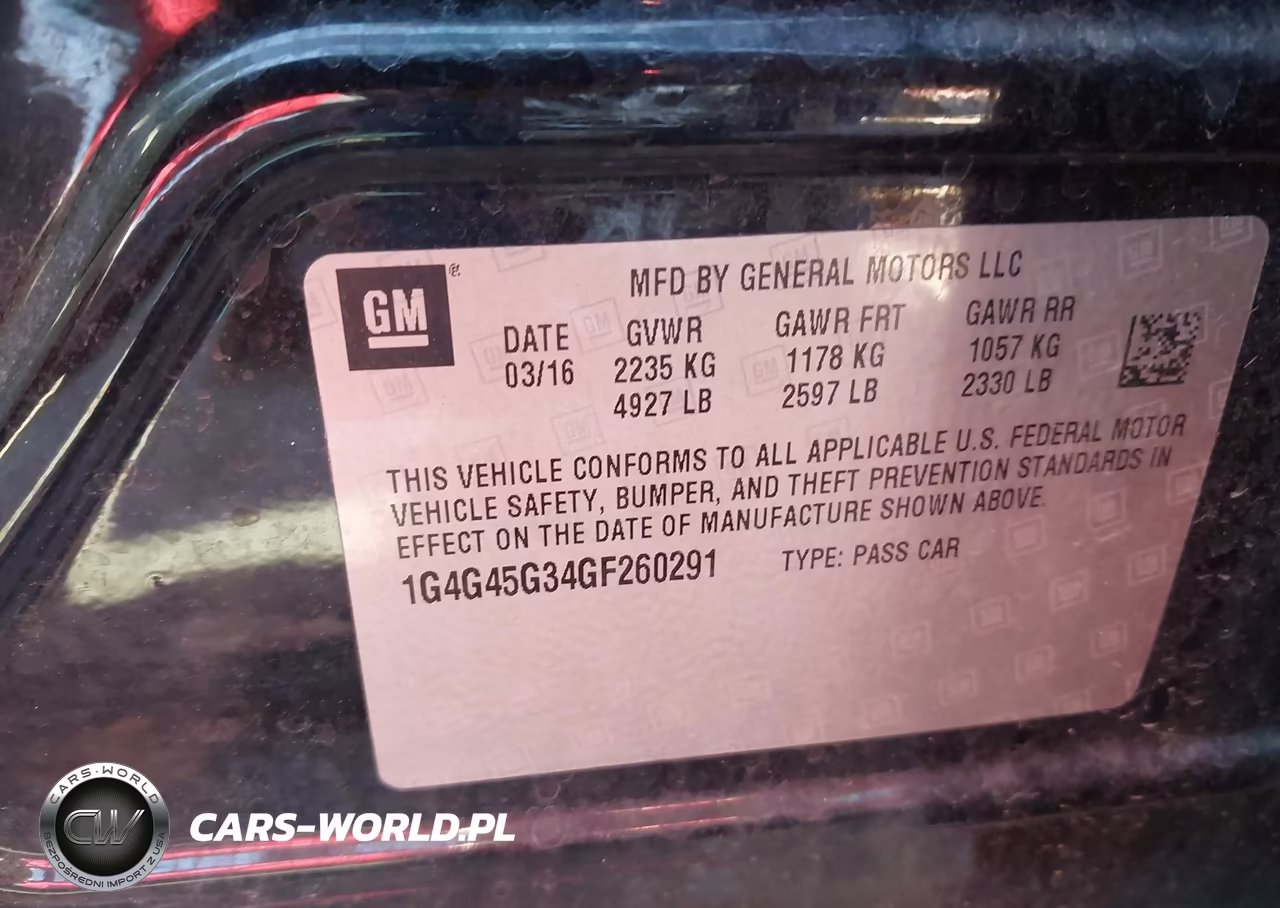 2016 Buick Lacrosse Sport Touring VIN:1G4G45G34GF260291 - 9