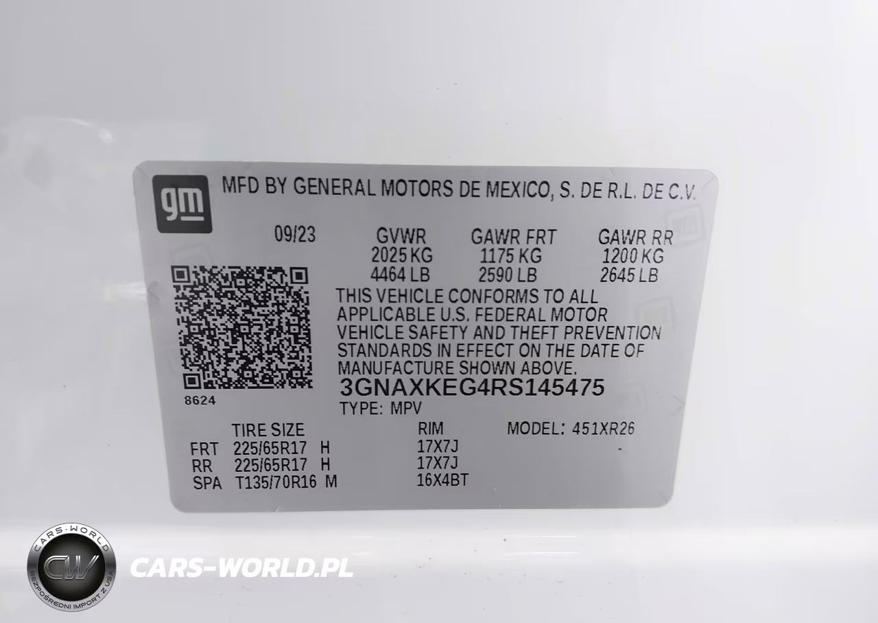 2024 Chevrolet Equinox Fwd Lt VIN:3GNAXKEG4RS145475 - 9