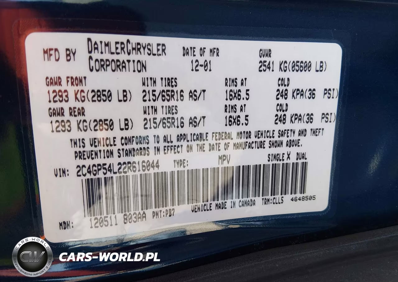 2002 Chrysler Town & Country Lxi VIN:2C4GP54L22R616044 - 9