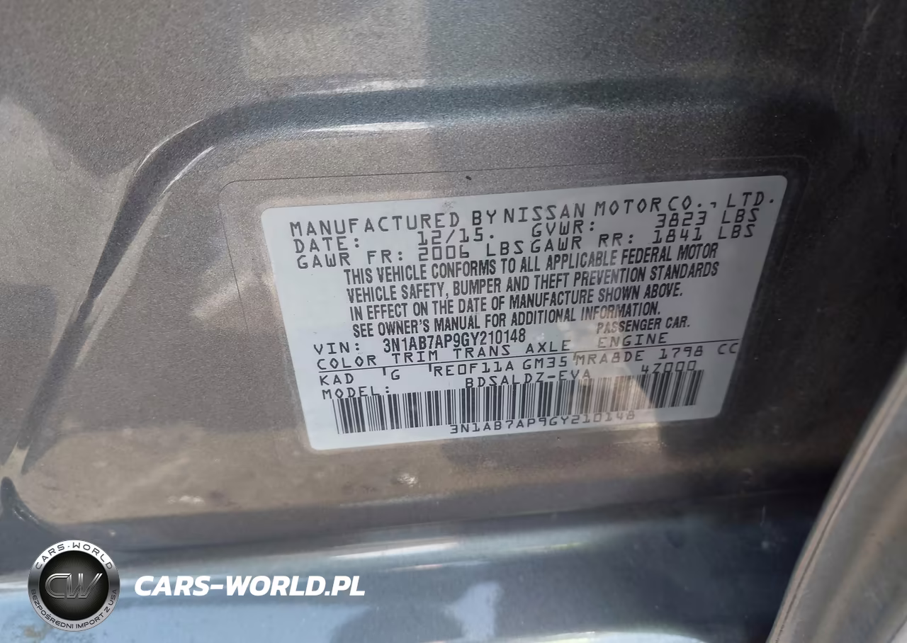 2016 Nissan Sentra Sv VIN:3N1AB7AP9GY210148 - 9