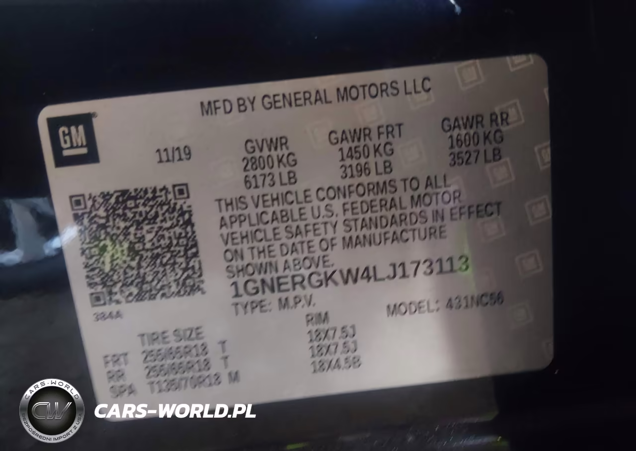 2020 Chevrolet Traverse Fwd Lt Cloth VIN:1GNERGKW4LJ173113 - 9