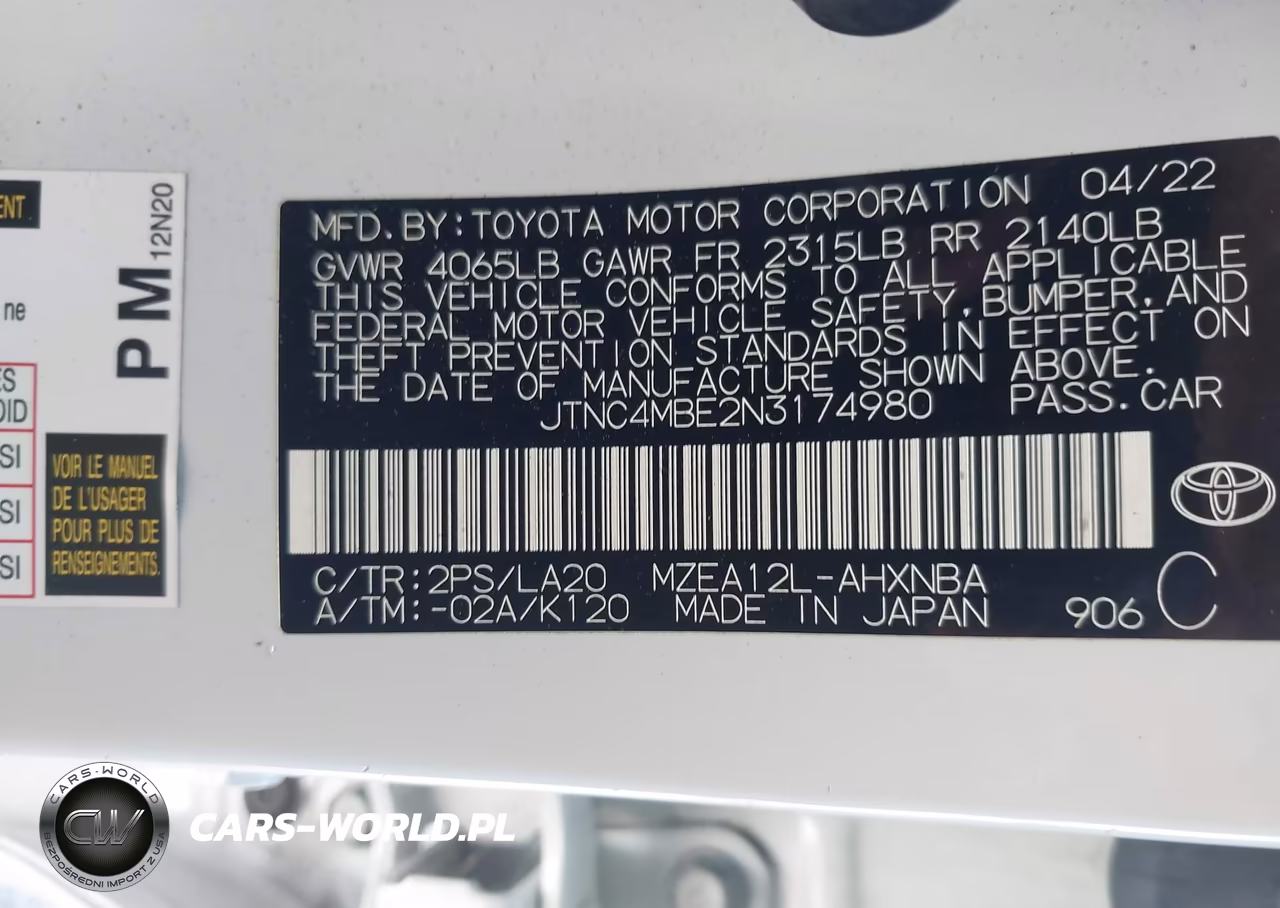 2022 Toyota Corolla Xse VIN:JTNC4MBE2N3174980 - 9