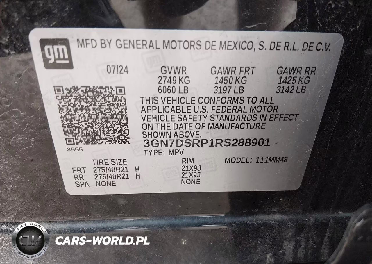 2024 Chevrolet Equinox Ev Rs VIN:3GN7DSRP1RS288901 - 9