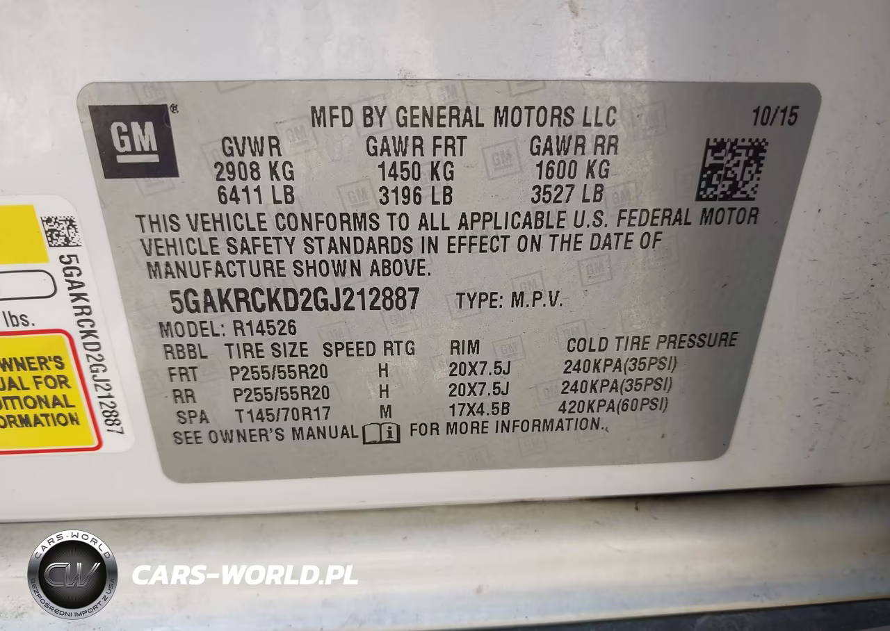 2016 Buick Enclave Premium VIN:5GAKRCKD2GJ212887 - 9