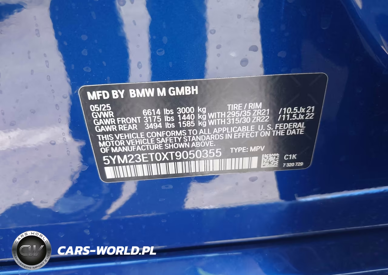 2026 BMW X6 M Competition VIN:5YM23ET0XT9050355 - 9