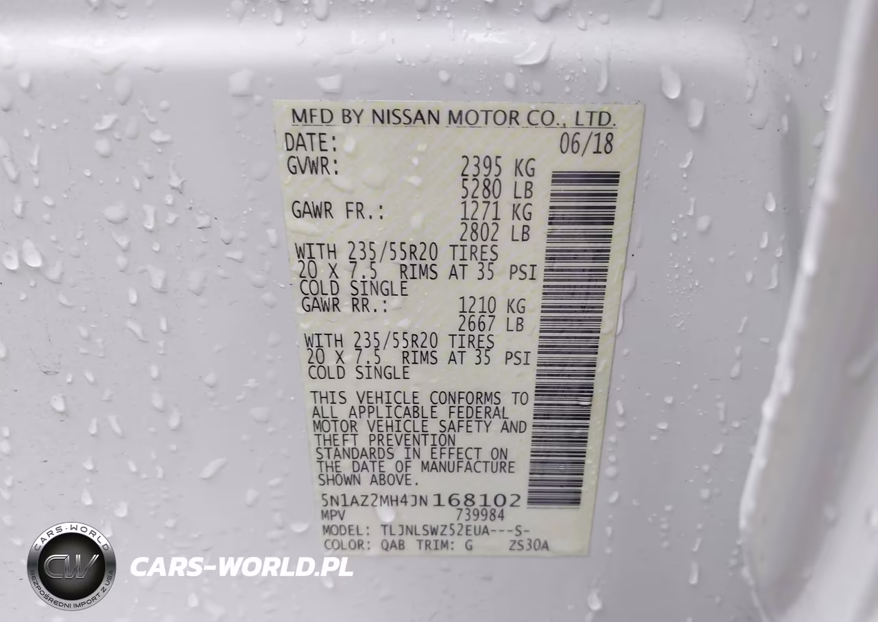 2018 Nissan Murano Platinum VIN:5N1AZ2MH4JN168102 - 9