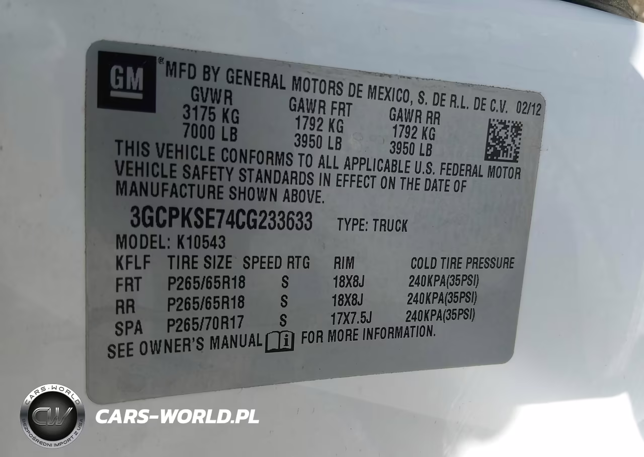 2012 Chevrolet Silverado 1500 Lt VIN:3GCPKSE74CG233633 - 9