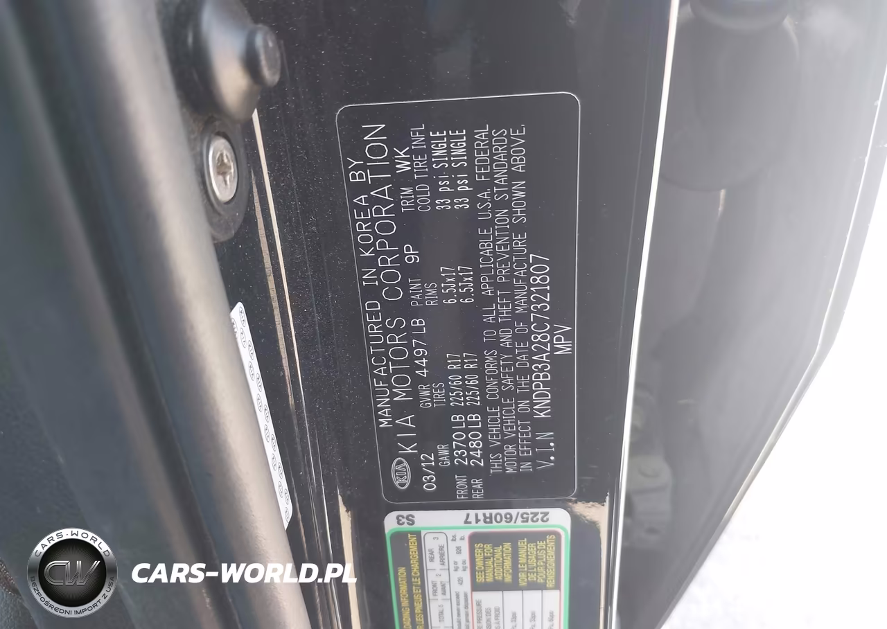 2012 Kia Sportage Lx VIN:KNDPB3A28C7321807 - 9