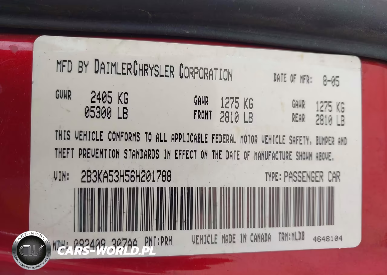 2006 Dodge Charger Rt VIN:2B3KA53H56H201788 - 9