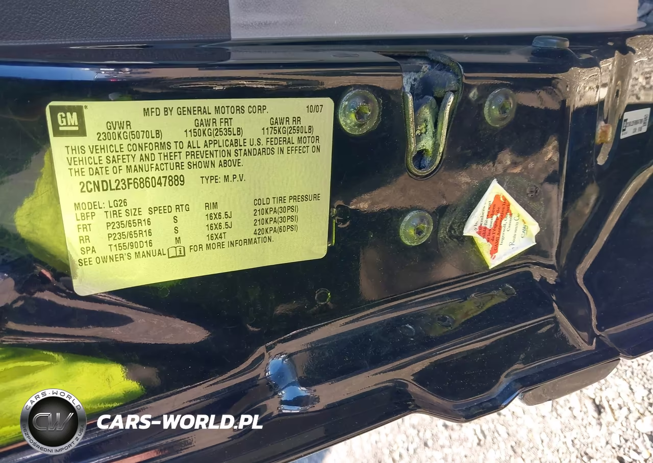 2008 Chevrolet Equinox Ls VIN:2CNDL23F686047889 - 9