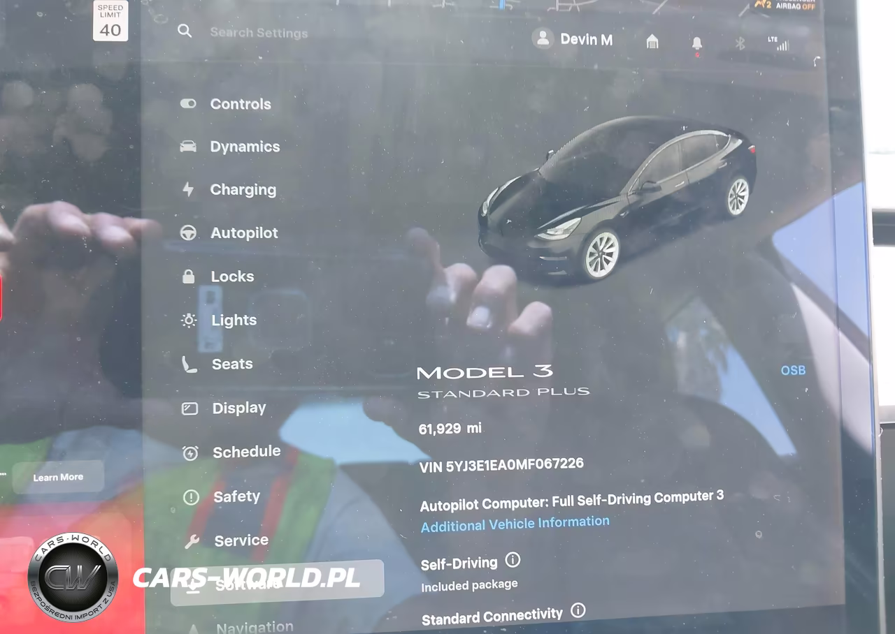 2021 Tesla Model 3 Standard Range Plus Rear-Wheel Drive VIN:5YJ3E1EA0MF067226 - 7