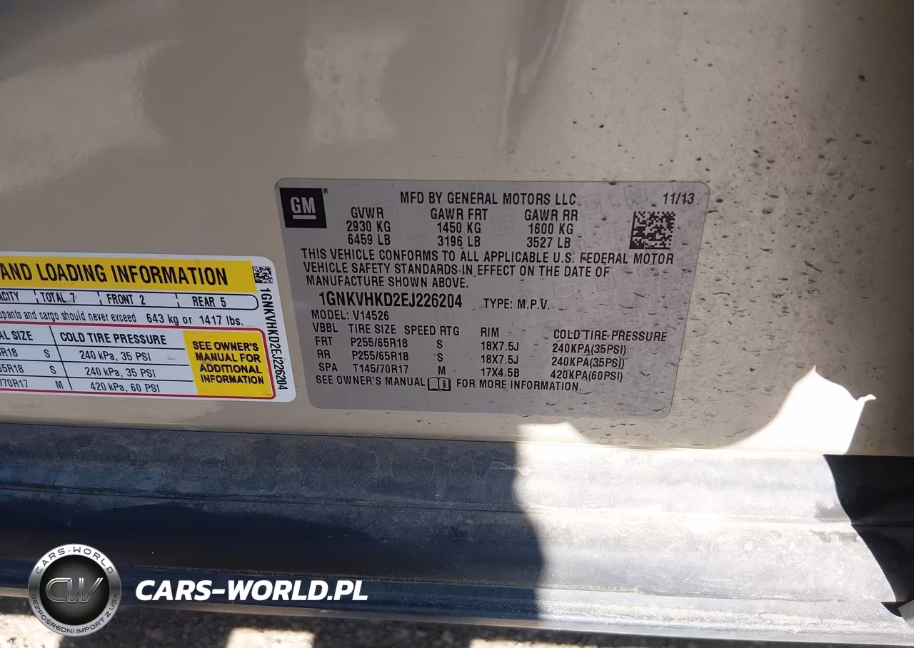 2014 Chevrolet Traverse 2Lt VIN:1GNKVHKD2EJ226204 - 9
