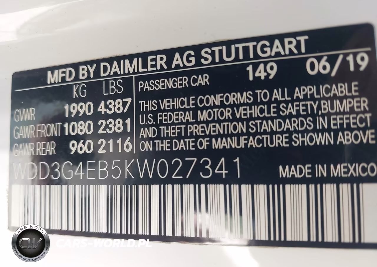 2019 Mercedes-Benz A 220 VIN:WDD3G4EB5KW027341 - 9