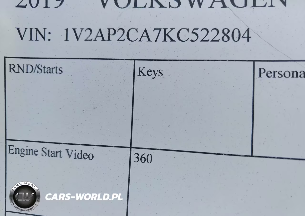 2019 Volkswagen Atlas 2.0T S VIN:1V2AP2CA7KC522804 - 9