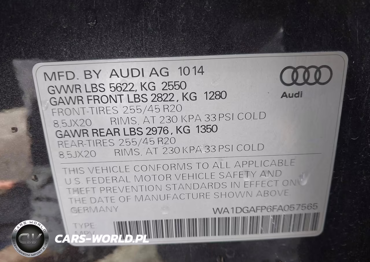2015 Audi Q5 3.0T Premium Plus VIN:WA1DGAFP6FA057565 - 9