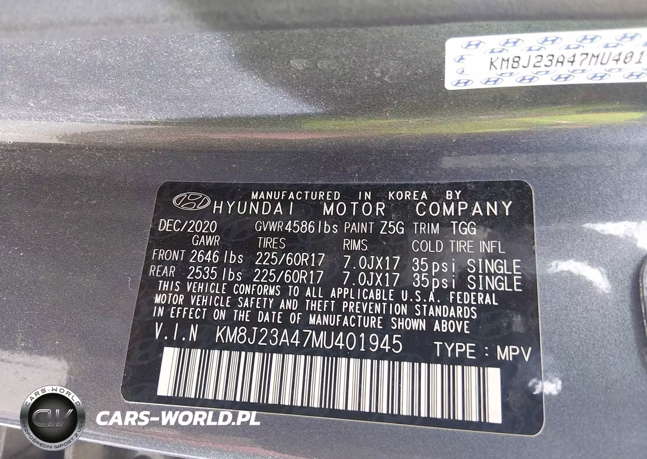 2021 Hyundai Tucson Se VIN:KM8J23A47MU401945 - 9