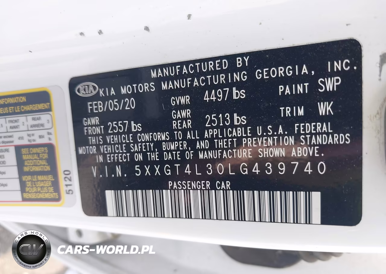 2020 Kia Optima Lx VIN:5XXGT4L30LG439740 - 9