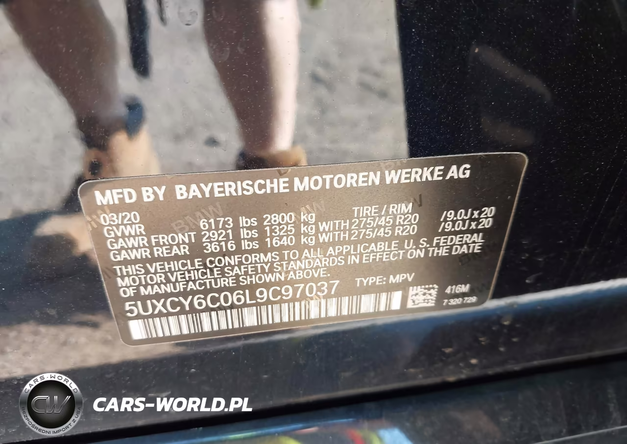 2020 BMW X6 xDrive40I VIN:5UXCY6C06L9C97037 - 9