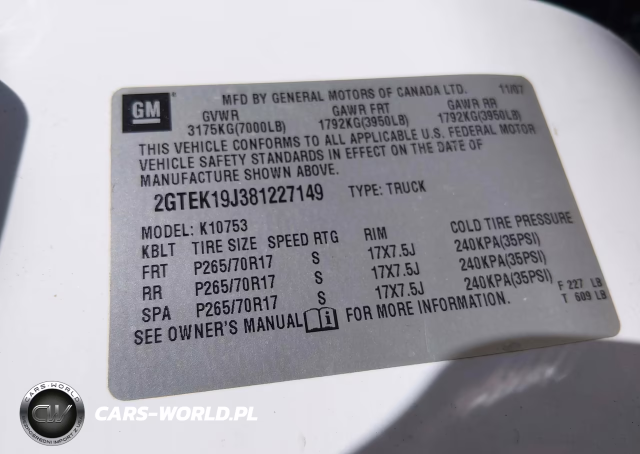 2008 GMC Sierra 1500 Sle1 VIN:2GTEK19J381227149 - 9