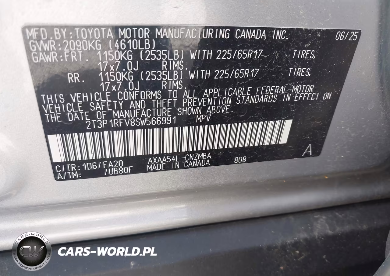 2025 Toyota Rav4 Xle VIN:2T3P1RFV8SW566991 - 9