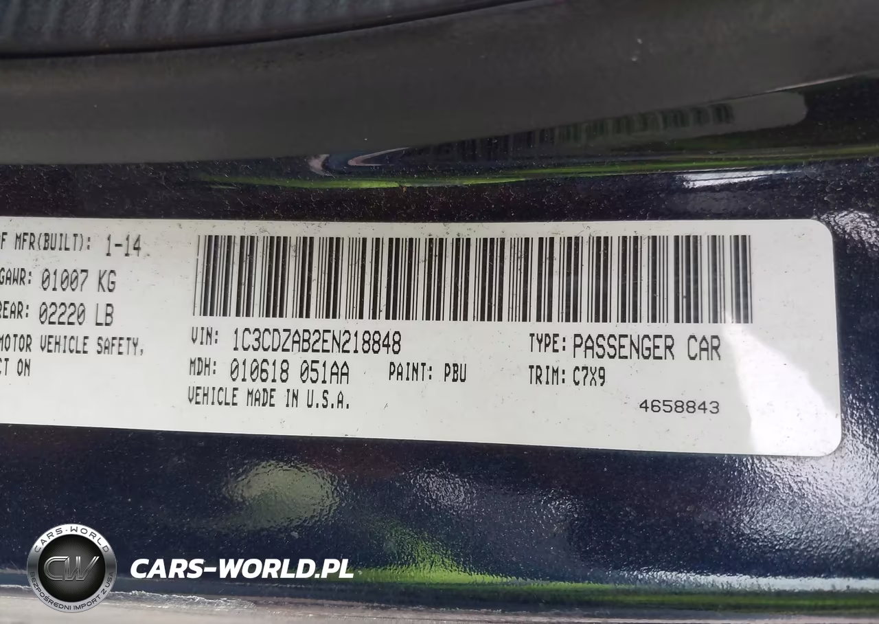 2014 Dodge Avenger Se VIN:1C3CDZAB2EN218848 - 9