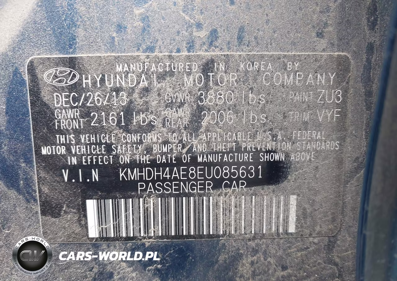 2014 Hyundai Elantra Se VIN:KMHDH4AE8EU085631 - 9