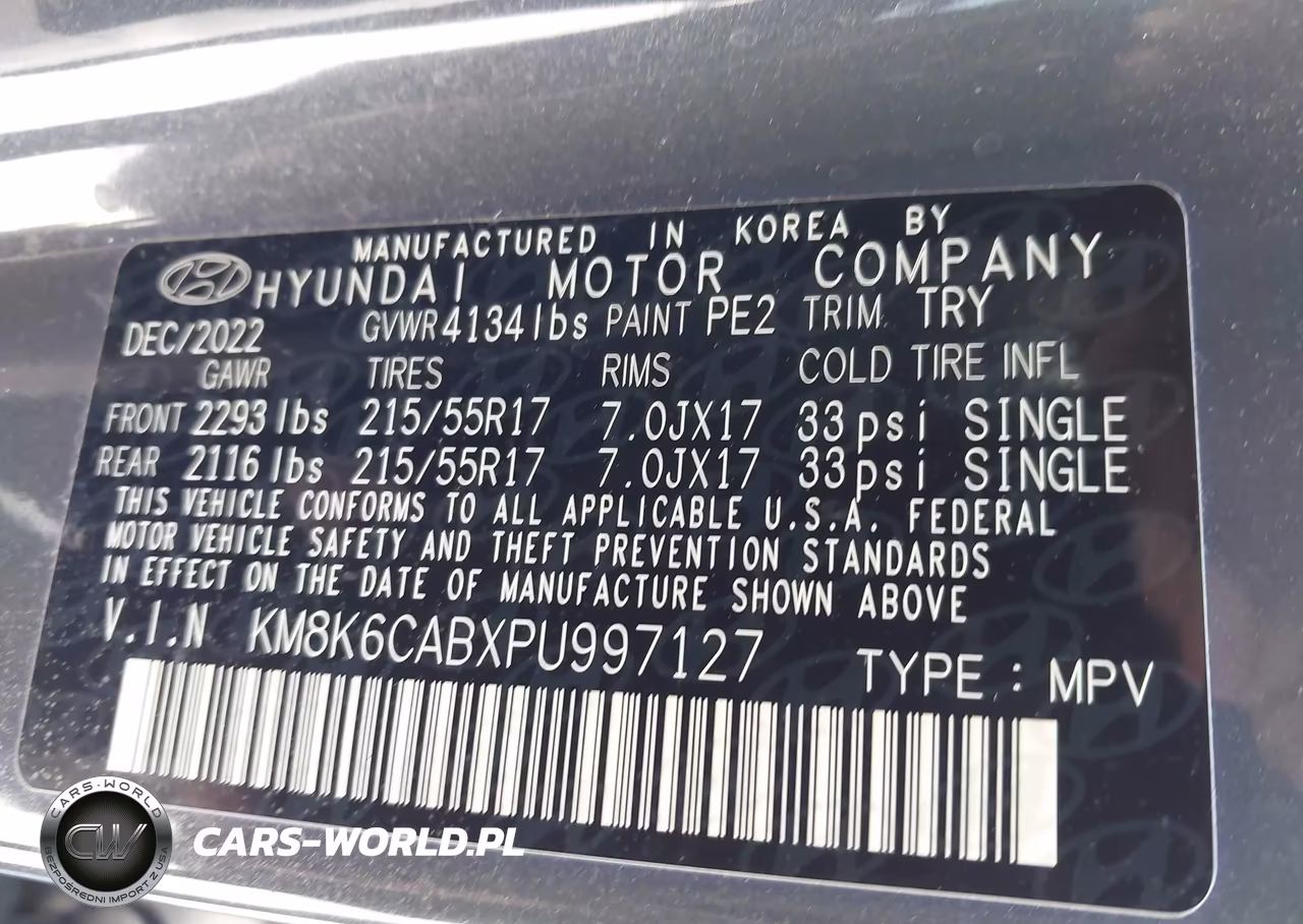 2023 Hyundai Kona Sel VIN:KM8K6CABXPU997127 - 9