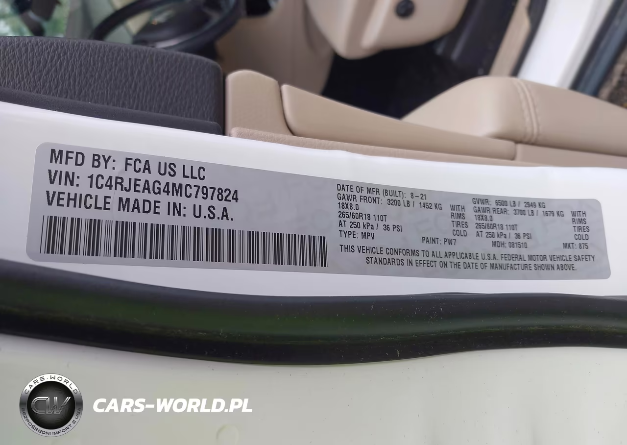 2021 Jeep Grand Cherokee Laredo E 4X2 VIN:1C4RJEAG4MC797824 - 9