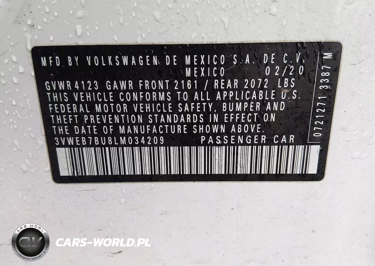 2020 Volkswagen Jetta 1.4T Sel VIN:3VWEB7BU8LM034209 - 9