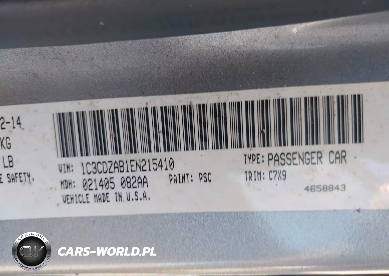 2014 Dodge Avenger Se VIN:1C3CDZAB1EN215410 - 9