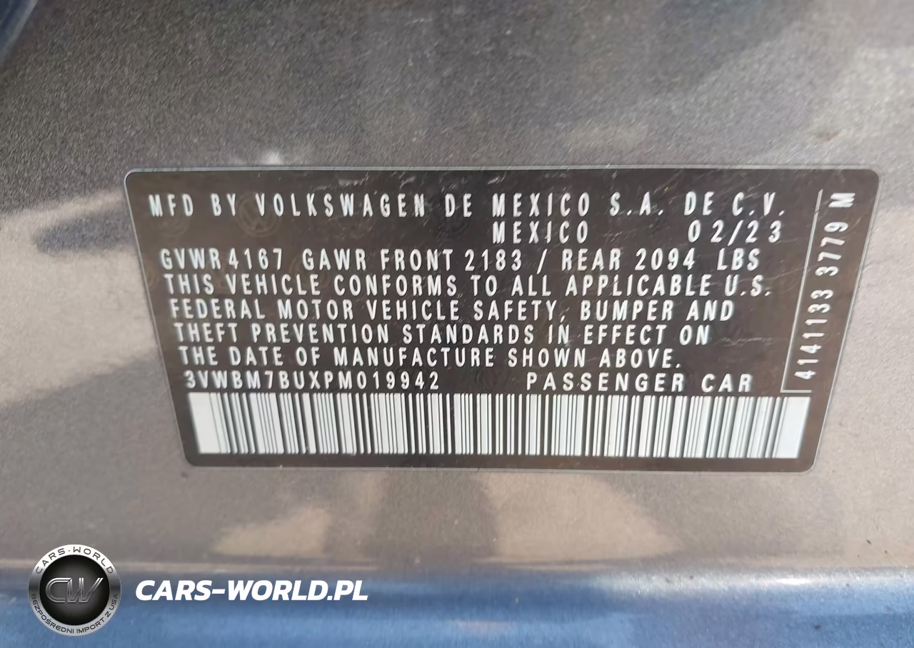 2023 Volkswagen Jetta 1.5T Sport VIN:3VWBM7BUXPM019942 - 9