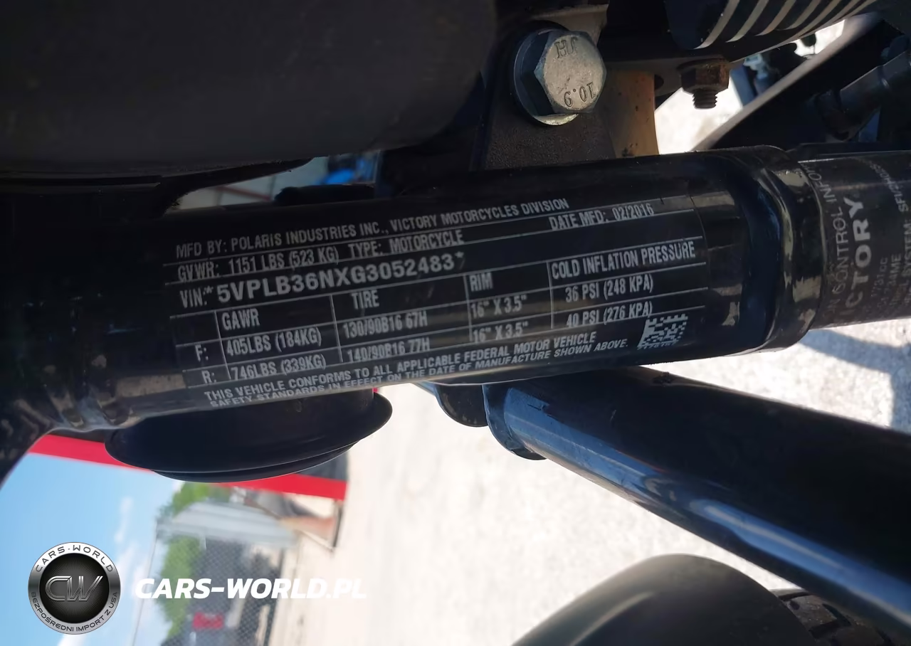 2016 Victory Motorcycles Gunner VIN:5VPLB36NXG3052483 - 10