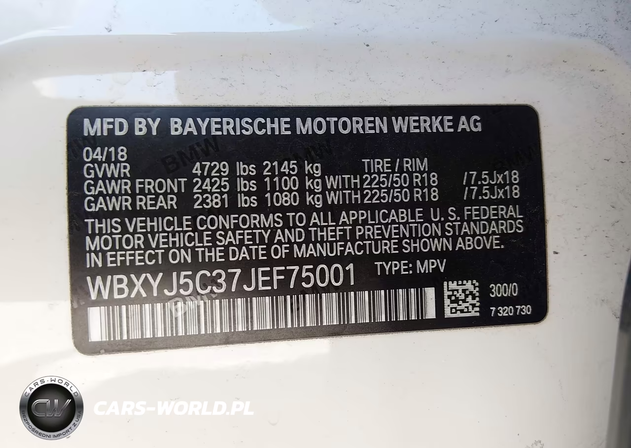 2018 BMW X2 xDrive28I VIN:WBXYJ5C37JEF75001 - 9