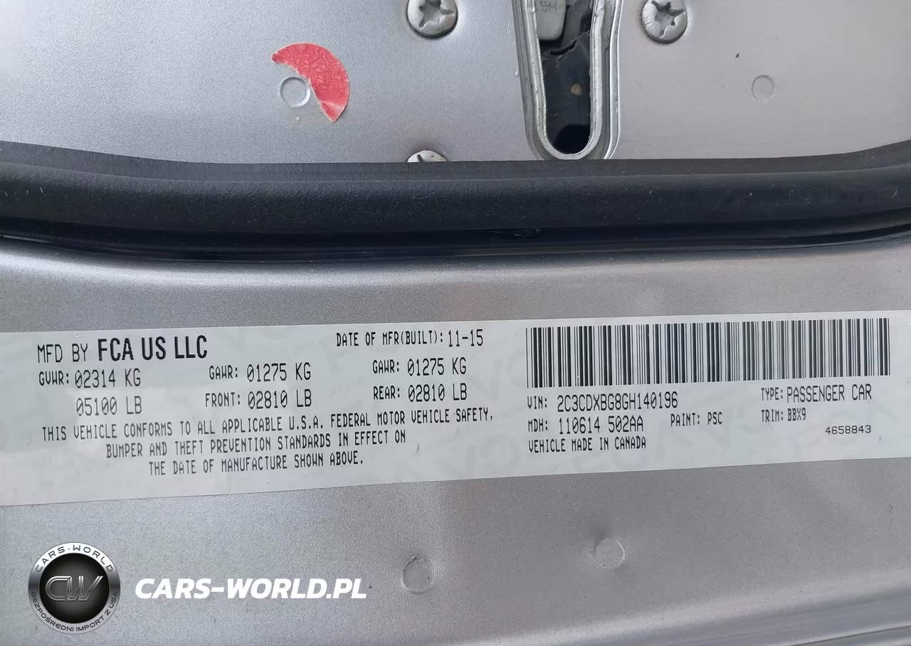 2016 Dodge Charger Se VIN:2C3CDXBG8GH140196 - 9