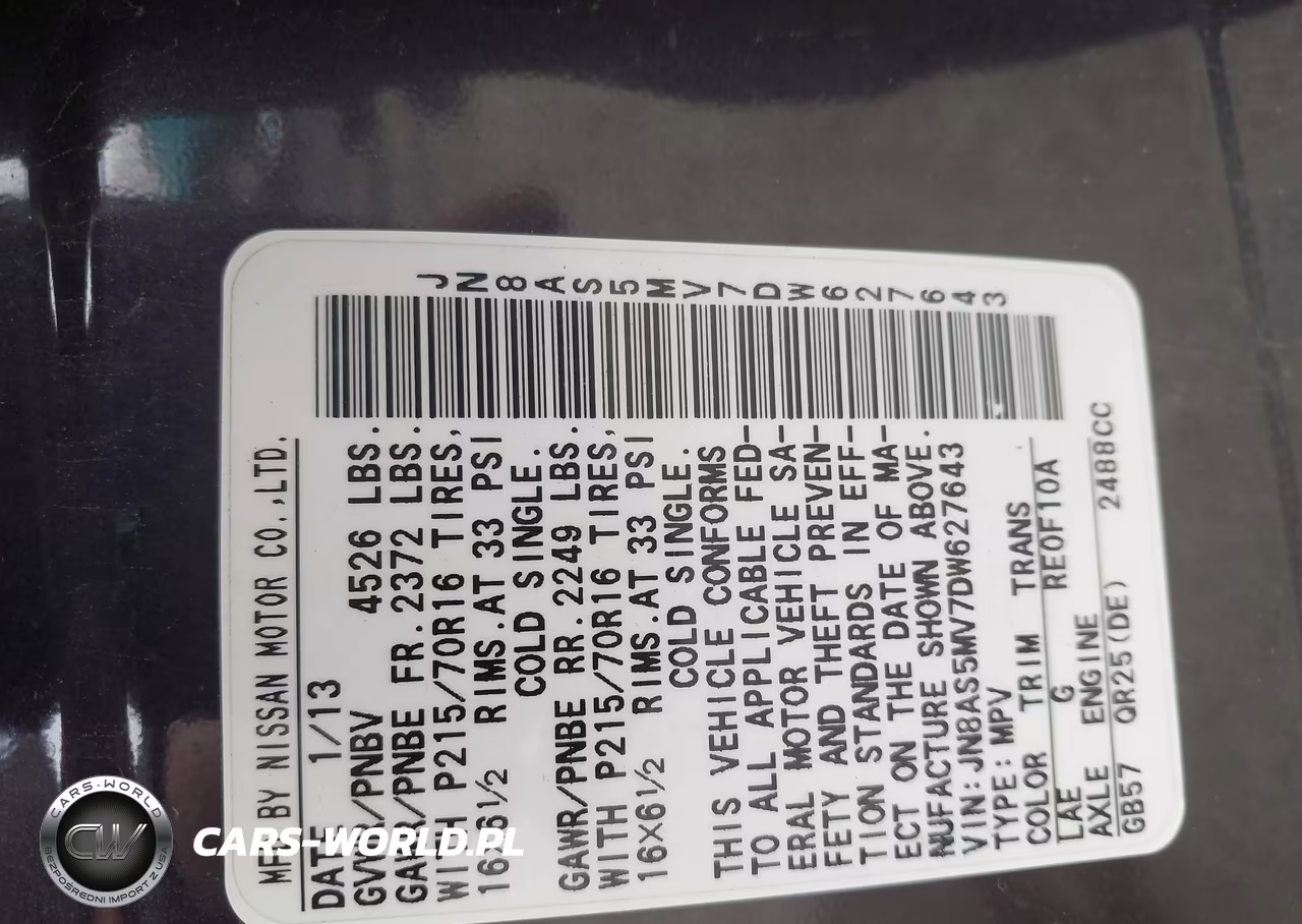 2013 Nissan Rogue S VIN:JN8AS5MV7DW627643 - 9