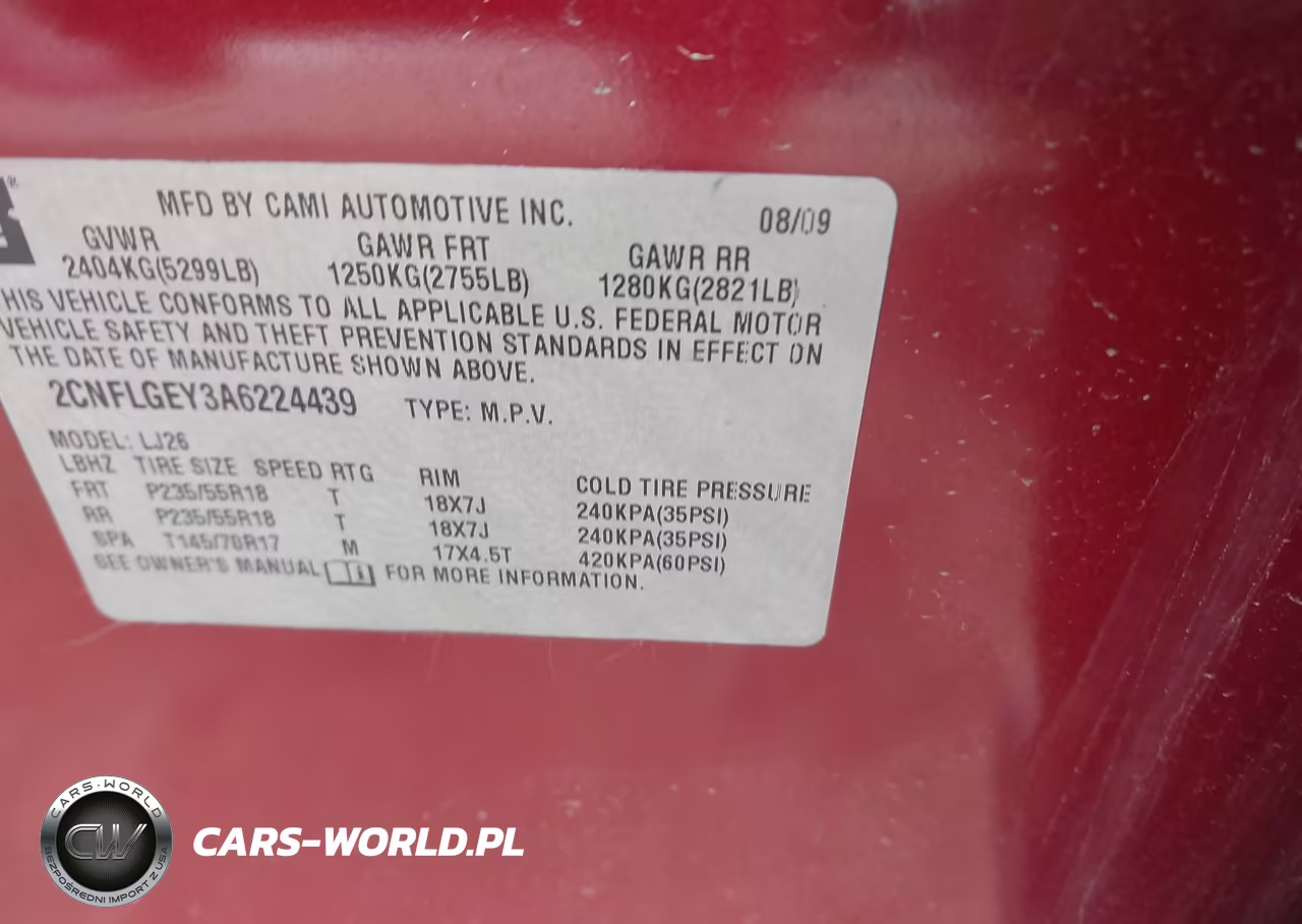 2010 Chevrolet Equinox Ltz VIN:2CNFLGEY3A6224439 - 9