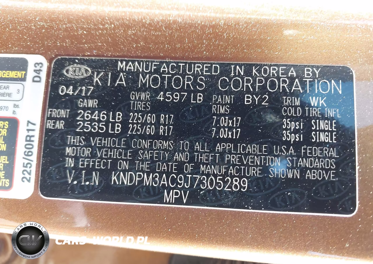 2018 Kia Sportage Lx VIN:KNDPM3AC9J7305289 - 9