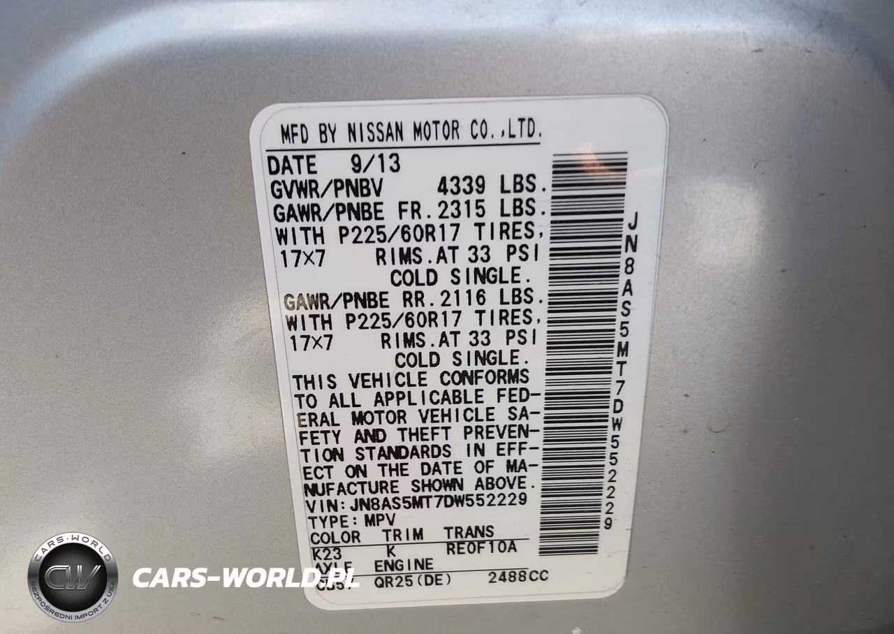 2013 Nissan Rogue Sv VIN:JN8AS5MT7DW552229 - 9
